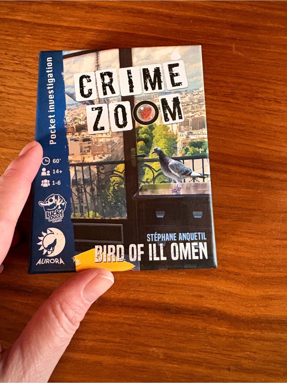 Crime Zoom: Bird of Ill Omen Pocket Investigation Card Game